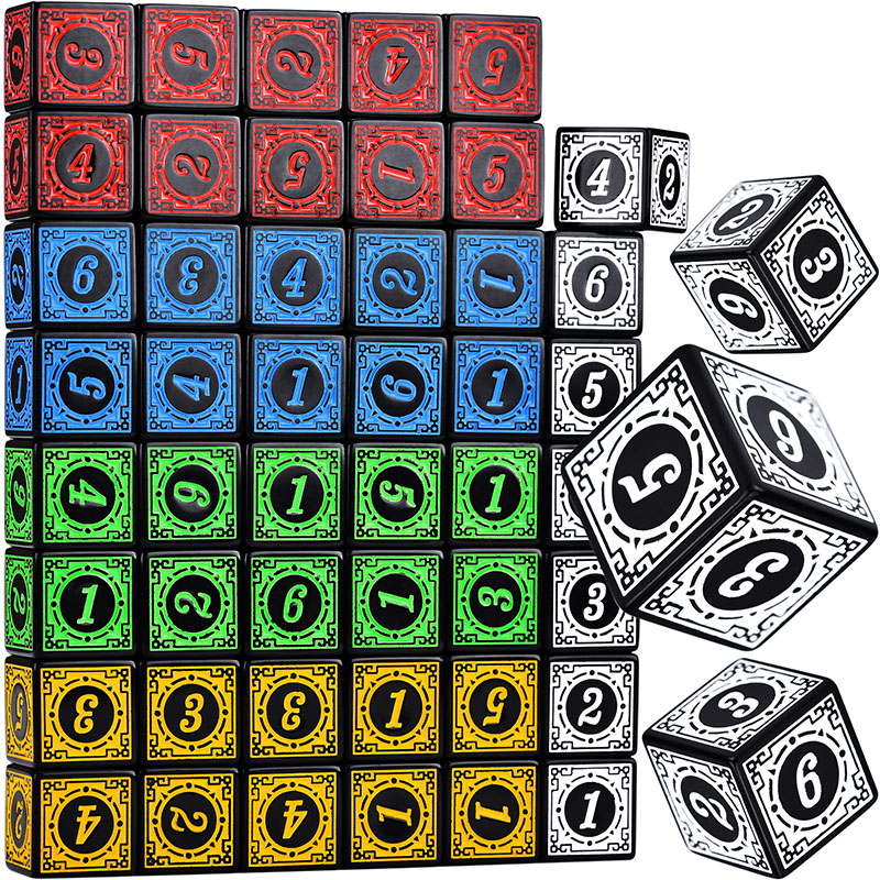 Party Games Group - 10 pz/set Set di Dadi Acrilici