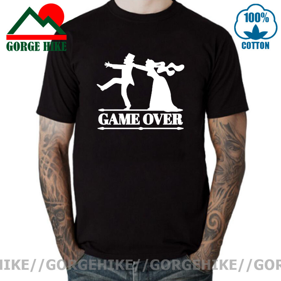 Party Games Bachelorette - Game Over Tees uomo sposa top