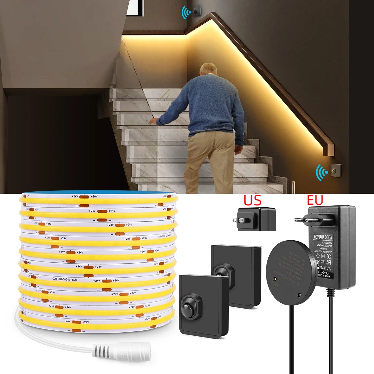 Ladder Toss Set - Doppi sensori di movimento PIR mobili