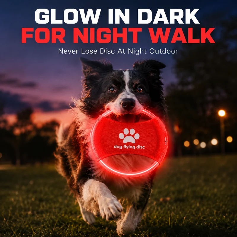 Frisbee Freestyle Disc - Disco Volante per Cani con Luce