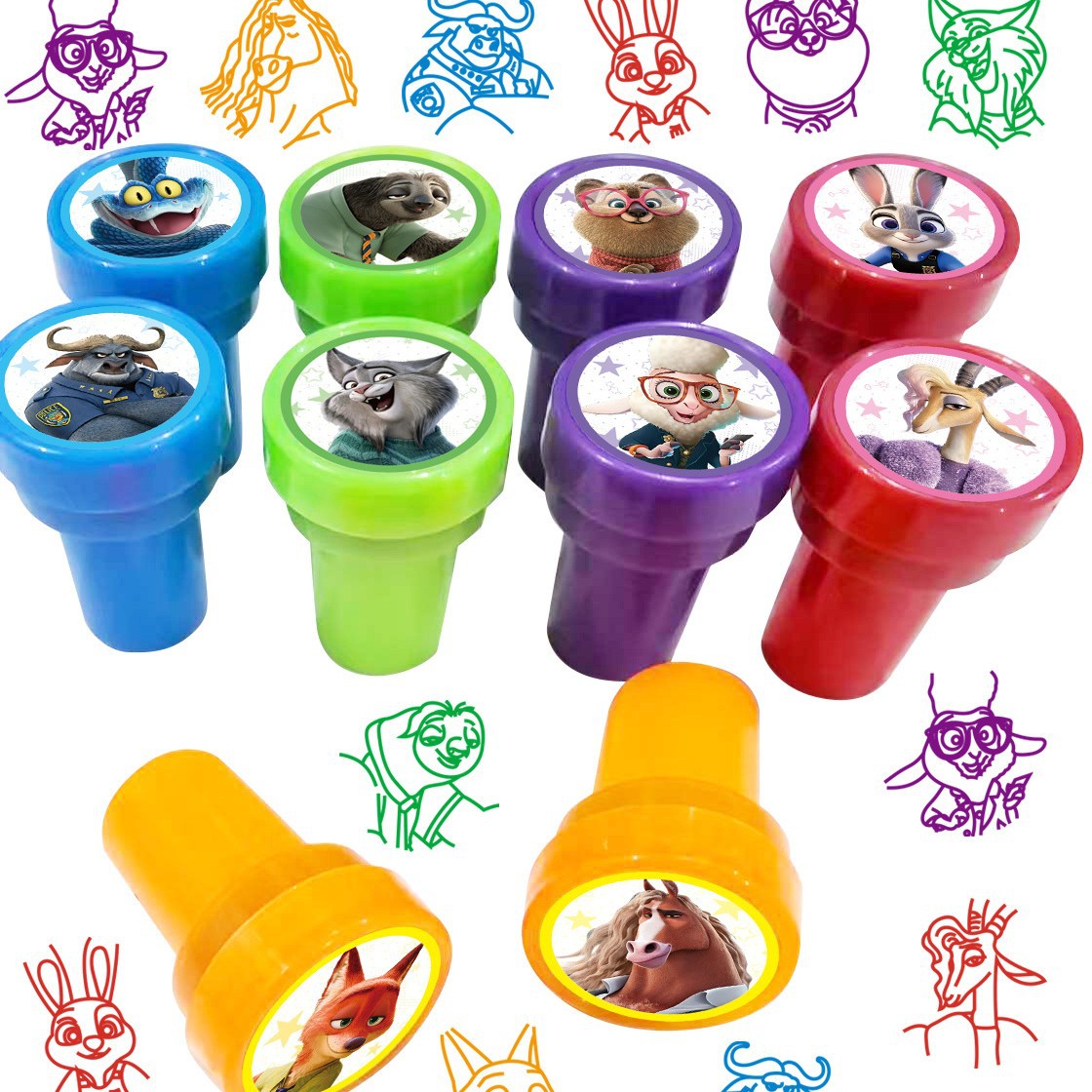 10 Pezzi Timbri per Bambini Zo - Zootopia Party Games recensione e prezzo
