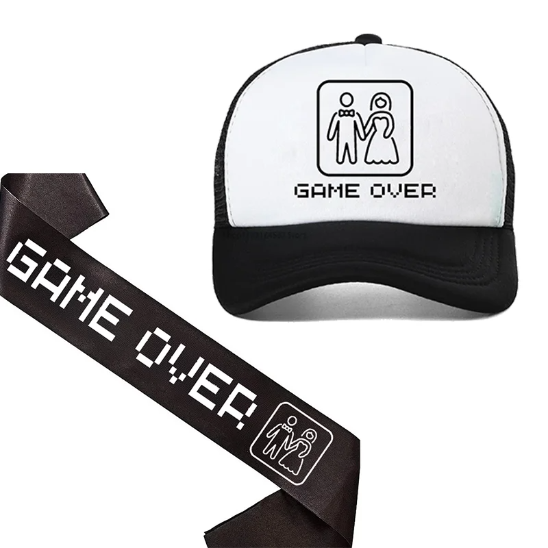 Groom To Be Sash Game Over Hat - Party Games Bachelorette recensione e prezzo
