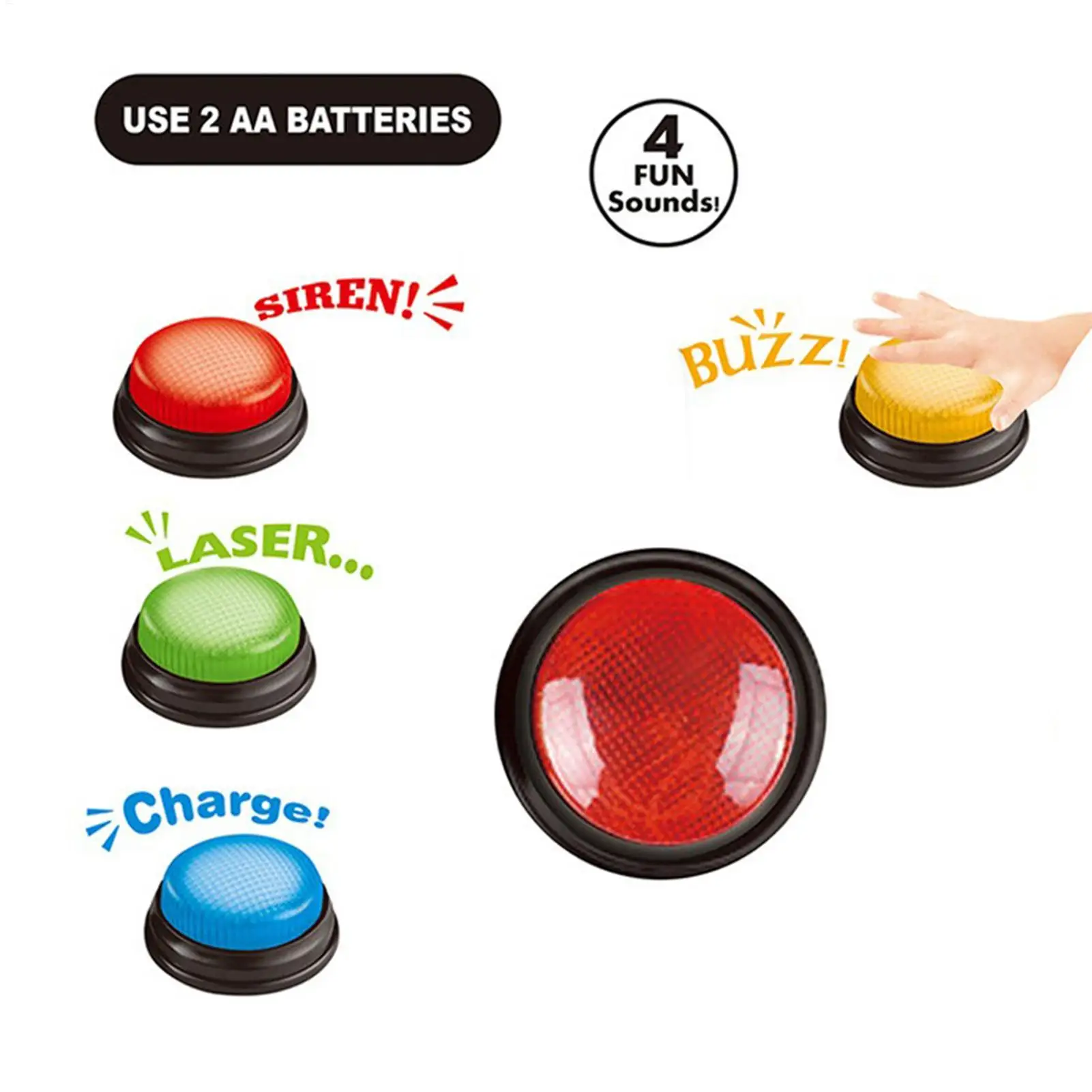 Buzzer per Giochi, Set di 4 Pu - Party Games Easter For Kids recensione e prezzo