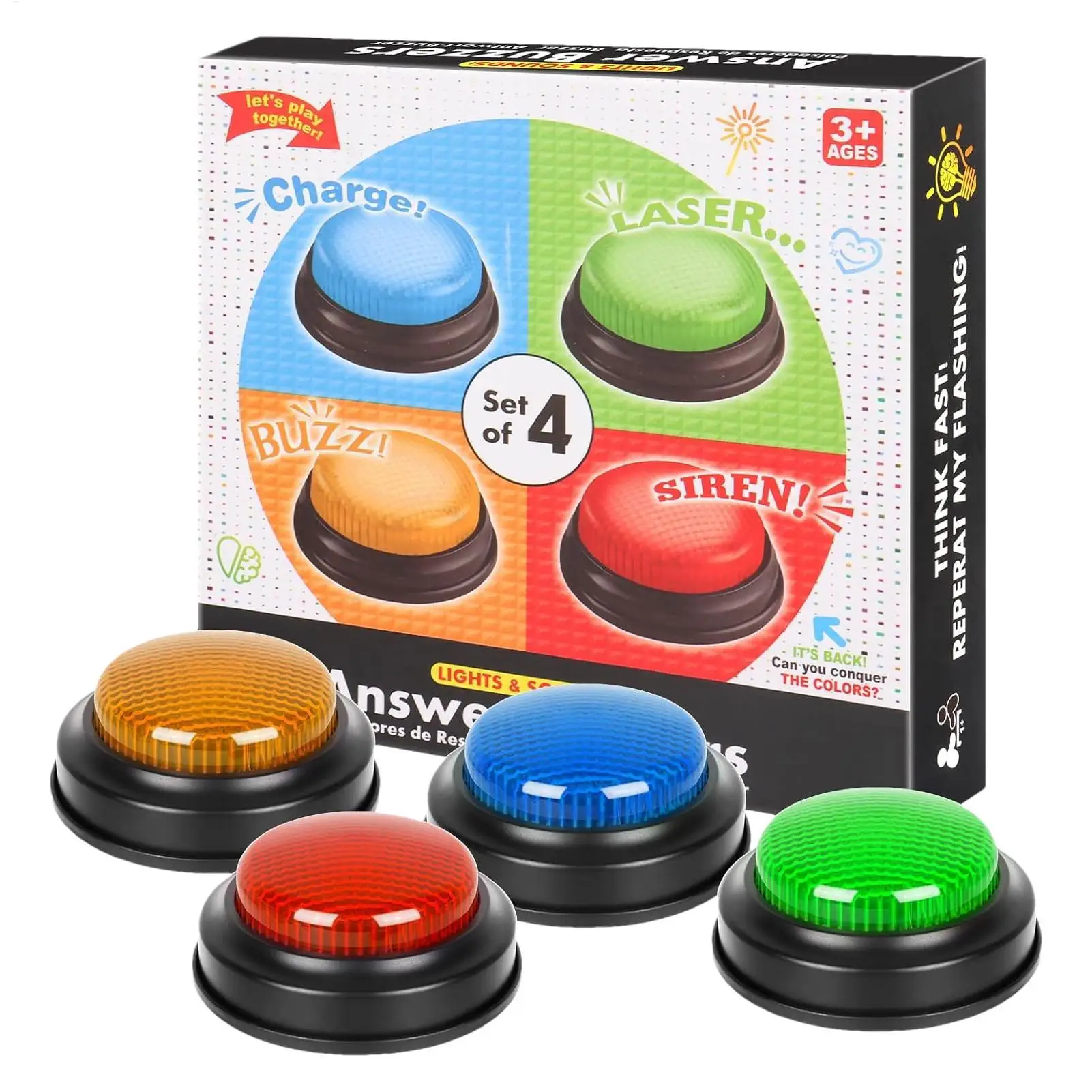 Buzzer per Giochi, Set di 4 Pu - Party Games Easter For Kids recensione e prezzo